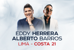 ¡Eddy Herrera y Alberto Barrios en vivo! - 15% dscto.  pagando con Tarjetas Interbank