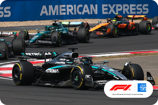 Accede a la Formula 1 con American Express - Vive la adrenalina de la F1 como nunca antes