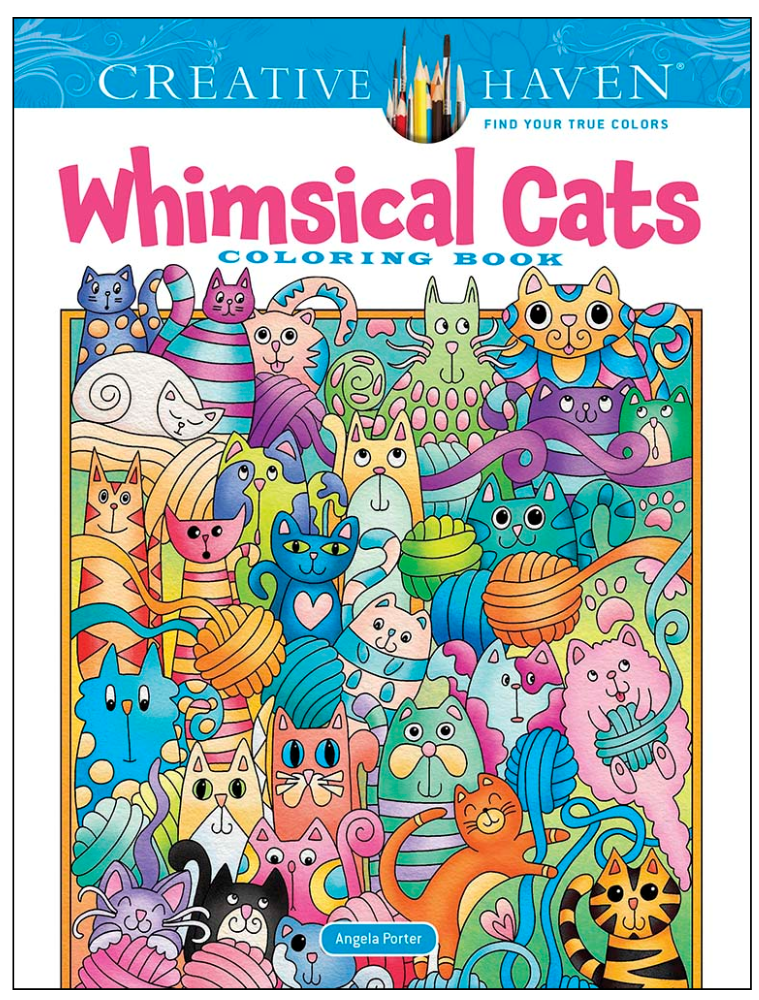 Creative Haven Whimsical Cats Coloring Book