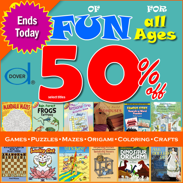 50% Off Activity Books For All Ages