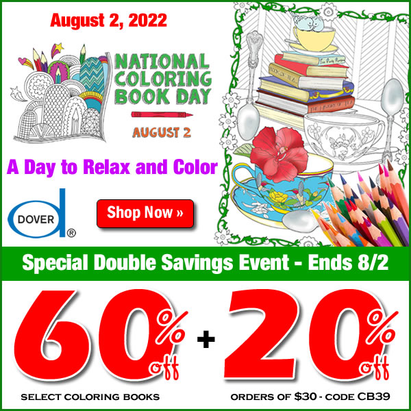 Save 20% off $30 plus 60% off Coloring Books