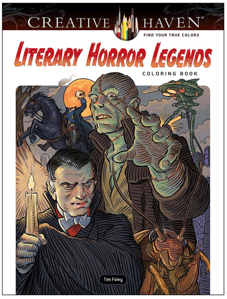 Creative Haven Literary Horror Legends Coloring Book