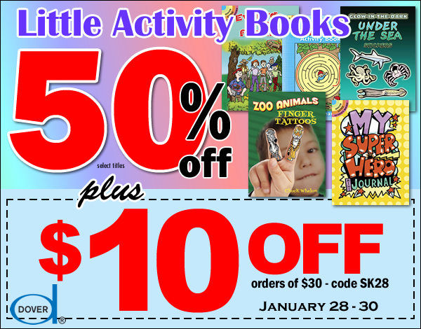 Save 50% on Activity Books for kids