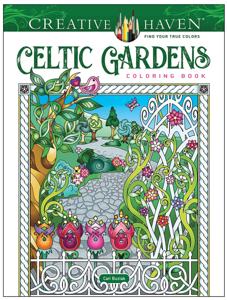 Creative Haven Celtic Gardens Coloring Book