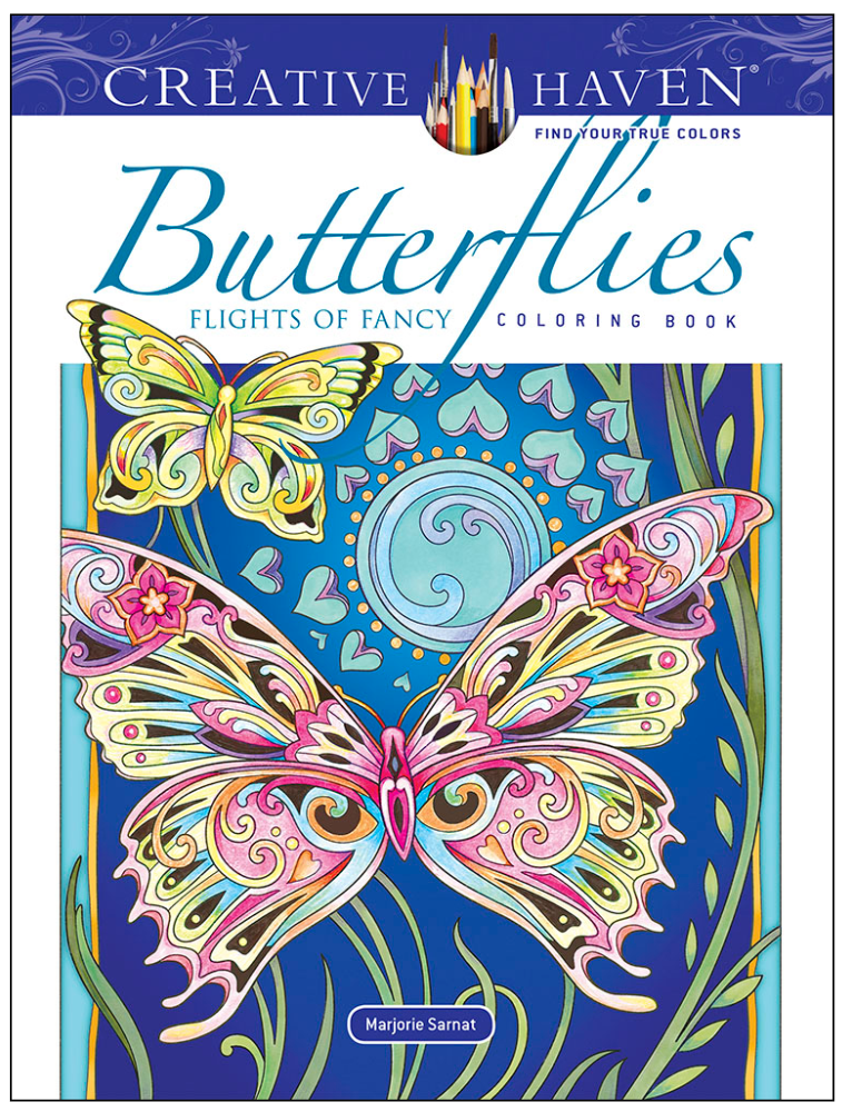 Creative Haven Butterflies Flights of Fancy Coloring Book