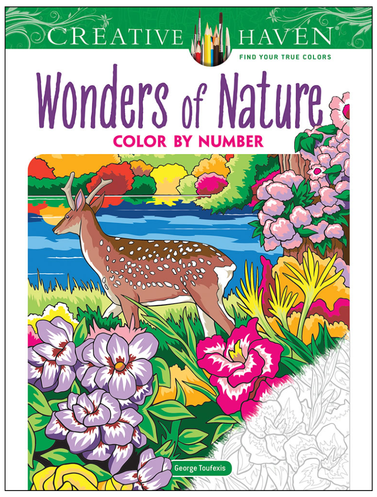 Creative Haven Wonders of Nature Color by Number