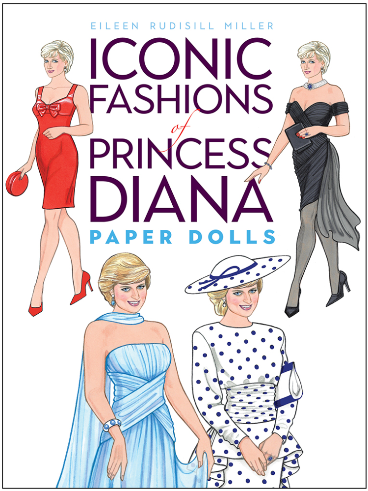  Iconic Fashions of Princess Diana Paper Dolls