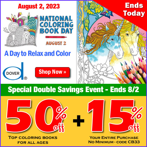 Save 50% on Coloring plus 15%