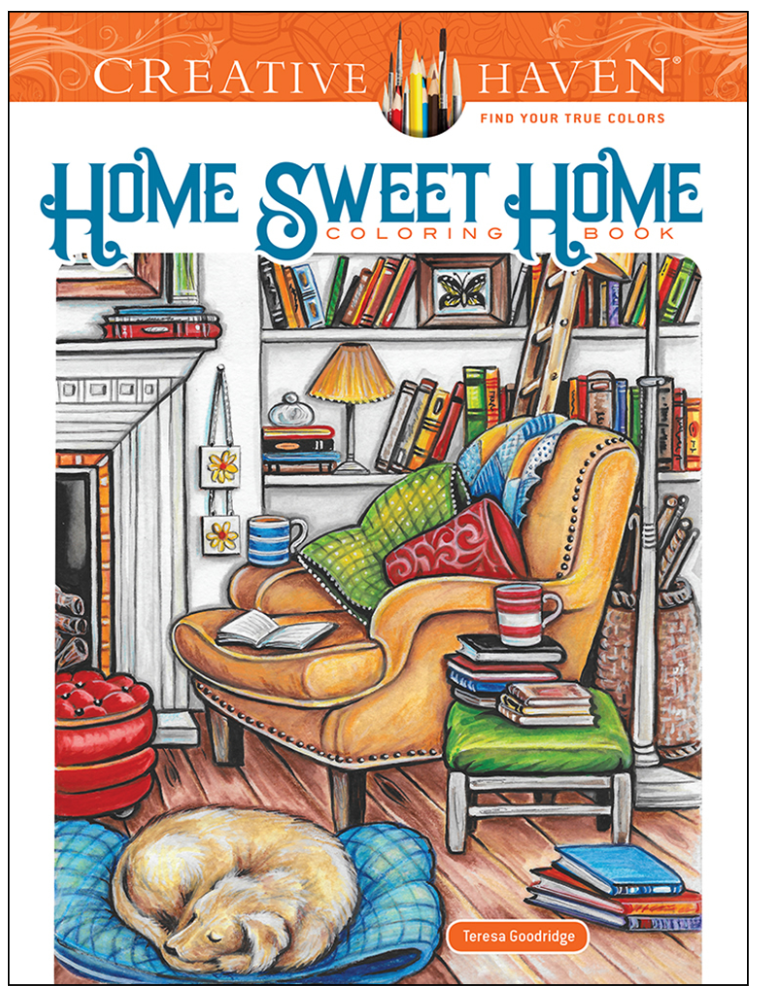 Creative Haven Home Sweet Home Coloring Book